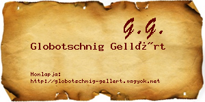 Globotschnig Gellért névjegykártya